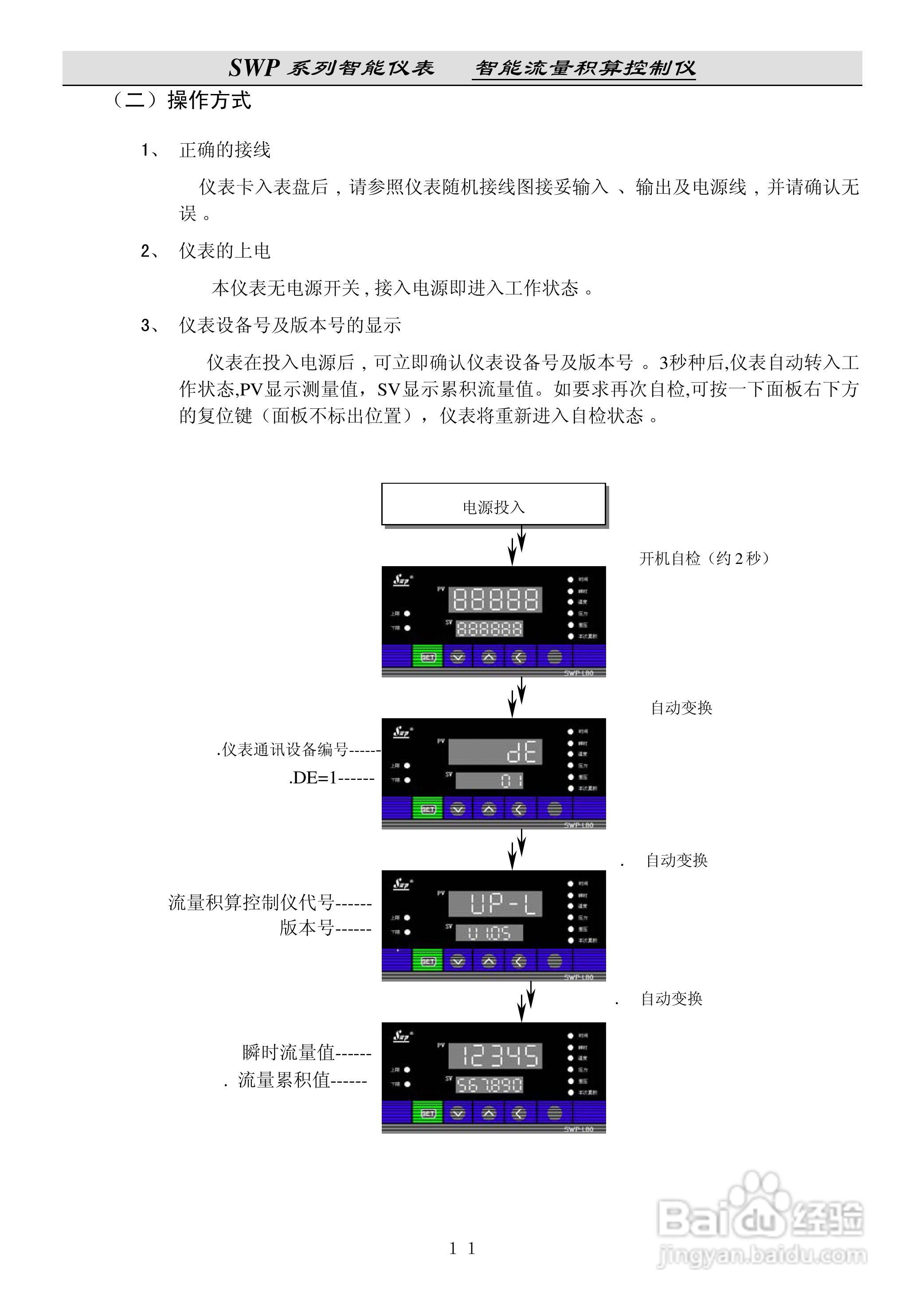 昌晖SWP-LE流量积算仪说明书:[2]