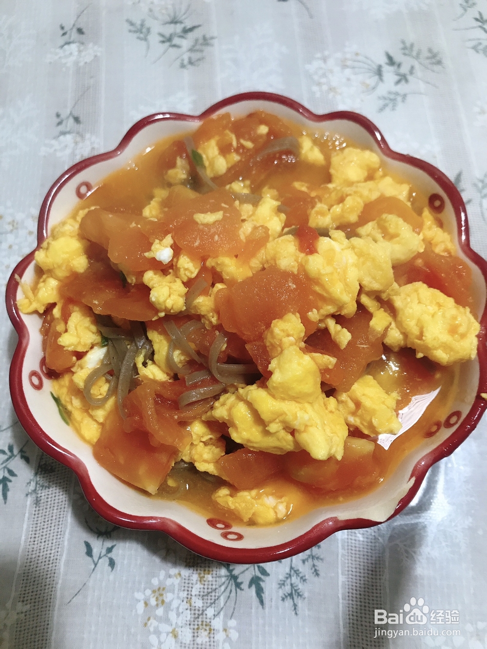 吃光光的西红柿鸡蛋荞麦面