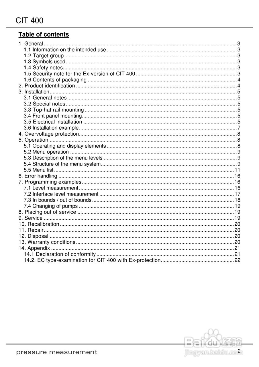 欧智博德CIT 400流程显示器使用手册:[1]