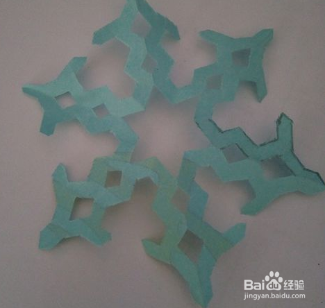 六角花纹剪纸的制作