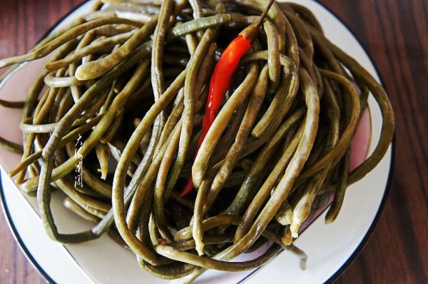 培根肉炒酸豆角