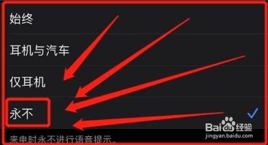iPhone12怎样设置来电永不语音提醒?