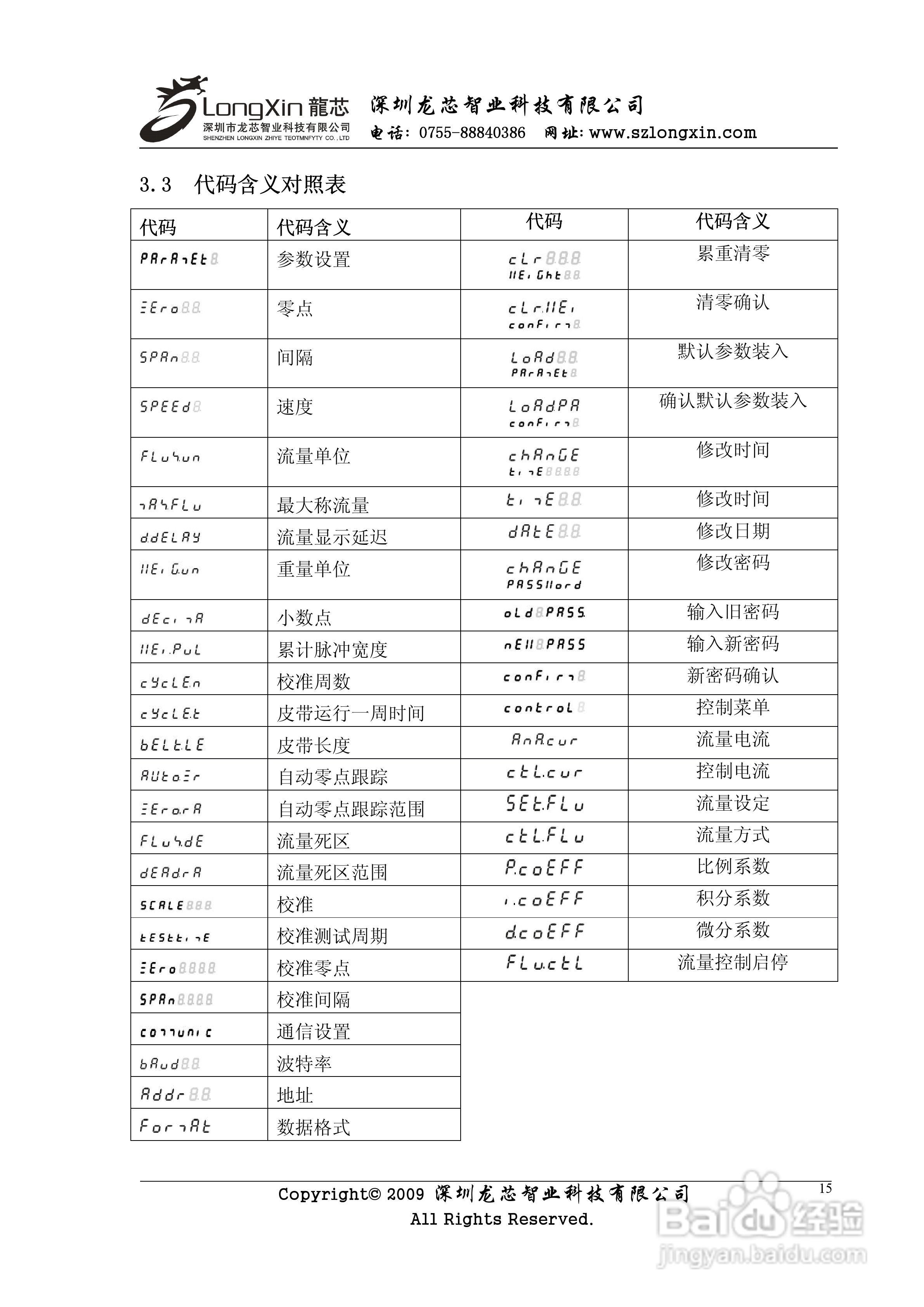 龙芯JY500B2皮带秤称重控制仪表使用说明书:[2]