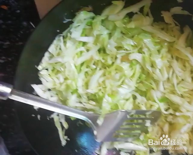 新手适合做的包菜炒粉