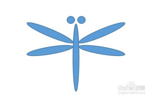 如何用WPS插入形状画红蜻蜓