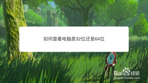 如何查看电脑是32位还是64位