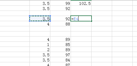 Excel表格数据加减乘除。