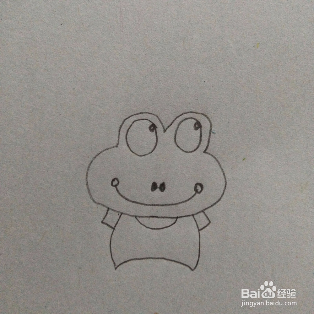 青蛙王子幼儿手工简笔画