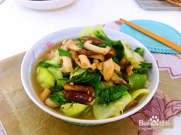 香菇炒菠菜家常做法，怎么做好吃又营养？
