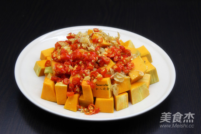 虾米剁椒蒸南瓜