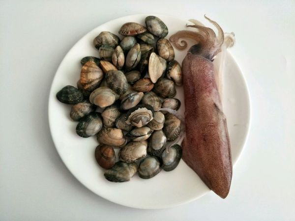 蒜蓉粉丝烤花蛤鱿鱼