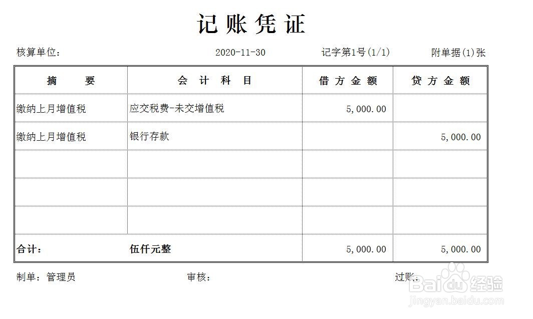 交税怎么做会计分录