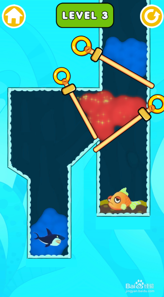 Pins Save The Fish的LEVEL 3如何过关