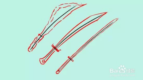 如何画一把剑