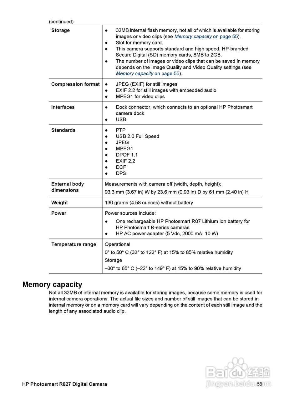 惠普Photosmart R827数码相机使用说明书:[6]