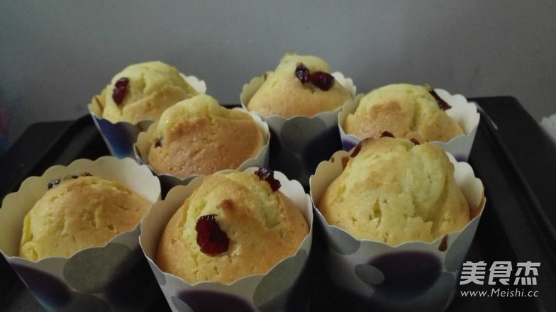 蔓越莓马芬蛋糕麦芬蛋糕  简单好吃