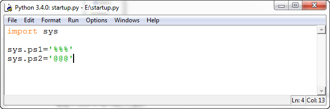 Python3.x那些事儿：[8]startup文件