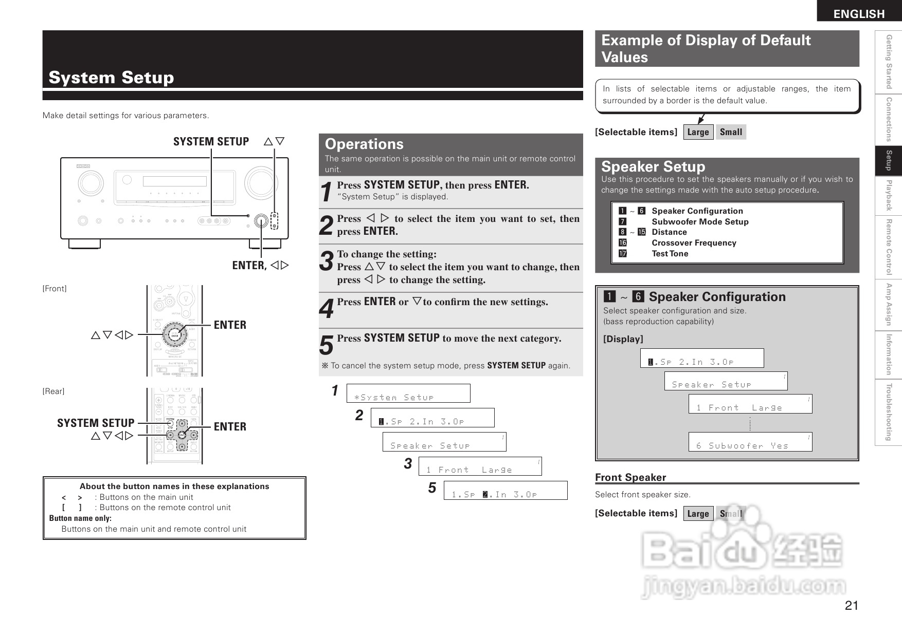 DENON AVR-1708功放用户手册:[2]