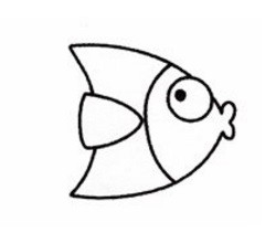 简笔画系列，如何画亲亲小鱼