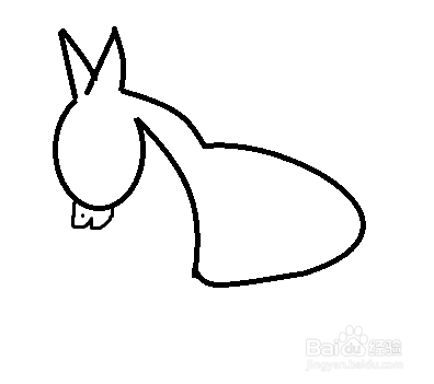 简笔画-小毛驴的简笔画如何画