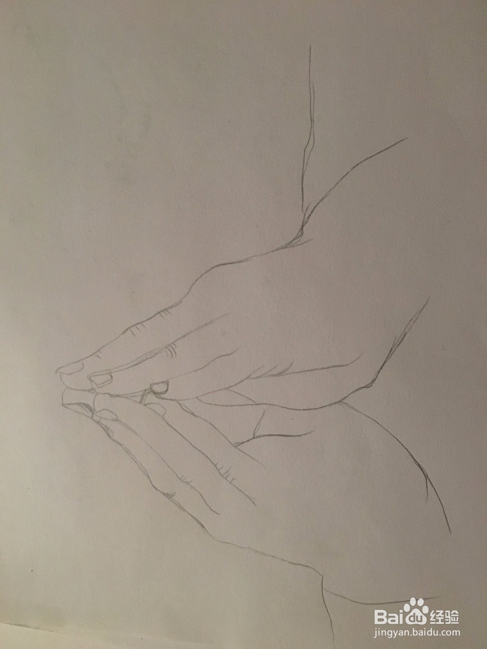 儿童简笔画：画双手合十 画双手并拢