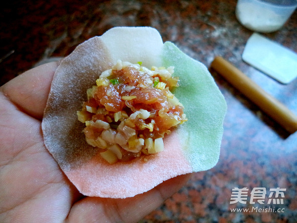 多彩鲜肉饺的做法