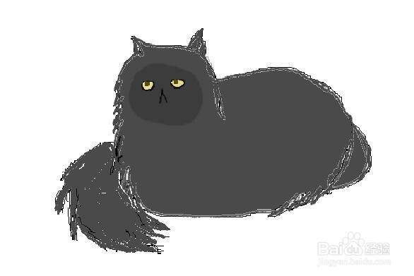 <b>怎么画一只深灰色的小猫简笔画</b>