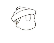 怎么画小僵尸僵小鱼简笔画