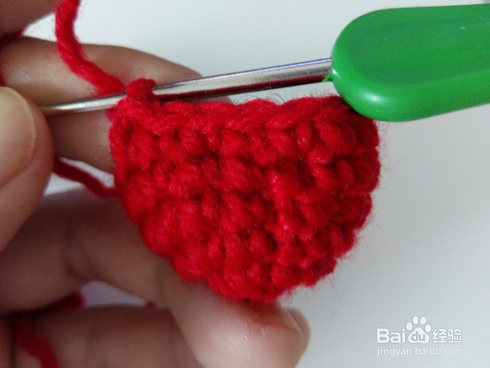 [钩针3]怎样钩立体心形玩偶