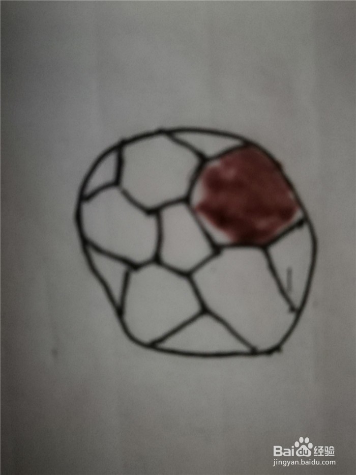 怎么样用简笔画画足球