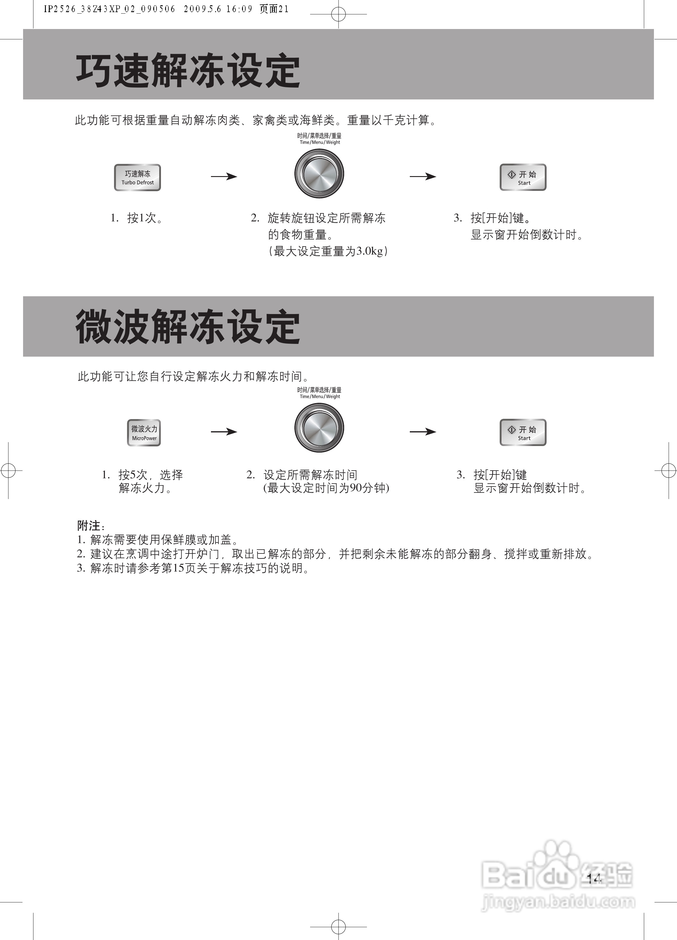 松下NN-GF558M微波炉使用说明书:[3]