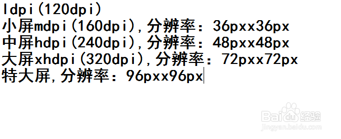 安卓应用中的图标大小