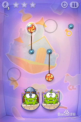 割绳子之时光之旅三星攻略：[2]第一大关6-8关