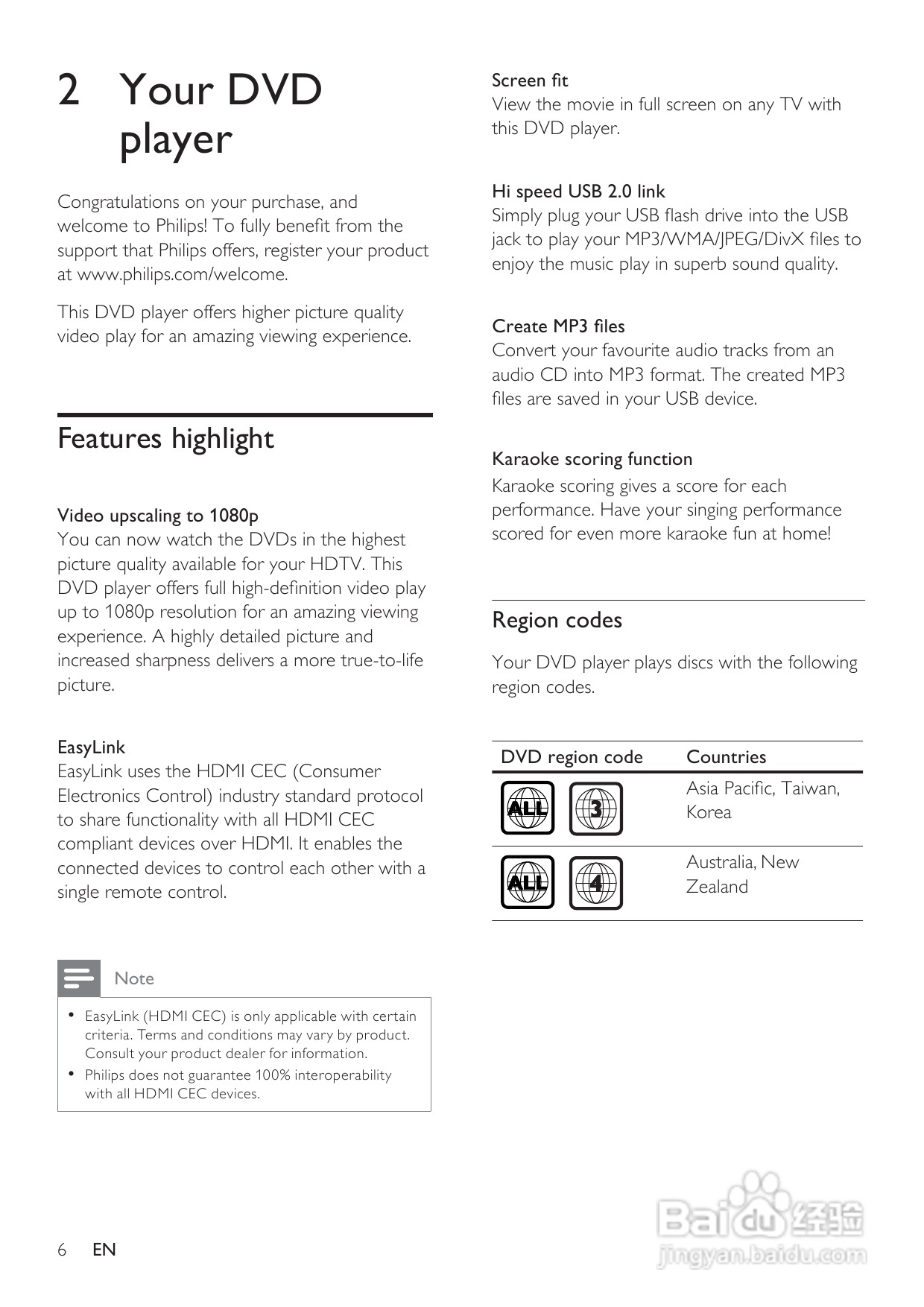 飞利浦DVP3360K/98 DVD播放机使用说明书:[1]