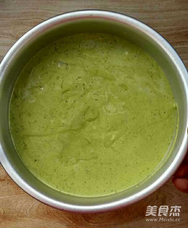 抹茶戚风的做法