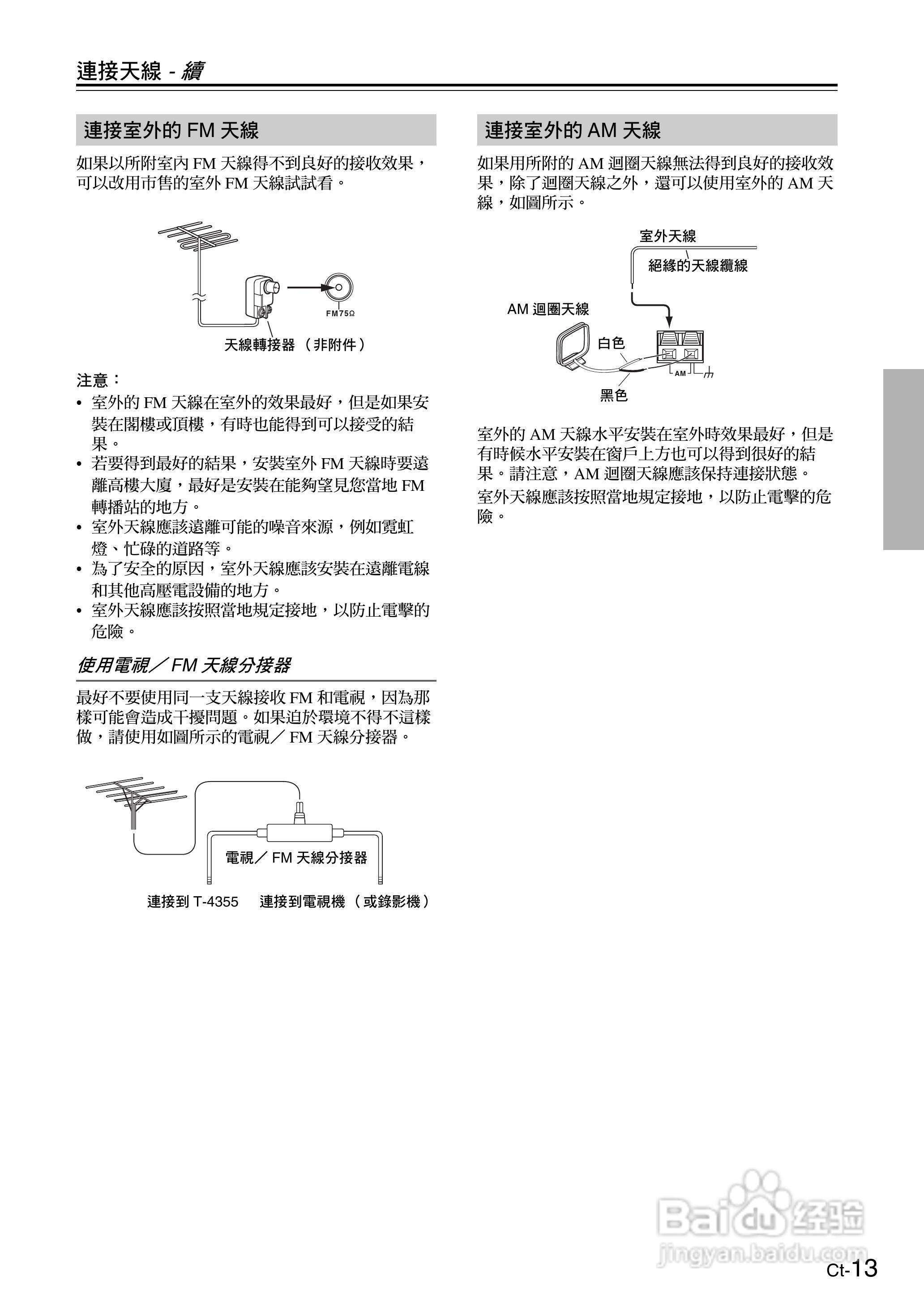 ONKYO AM/FM调谐器T-4355使用手册:[2]