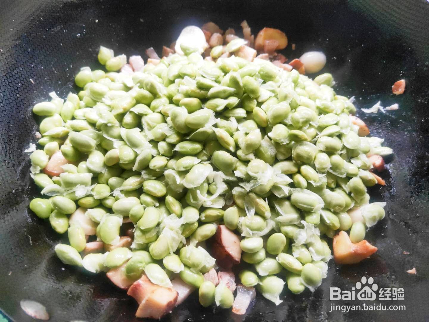 香菇烧青豆---养生菜系列