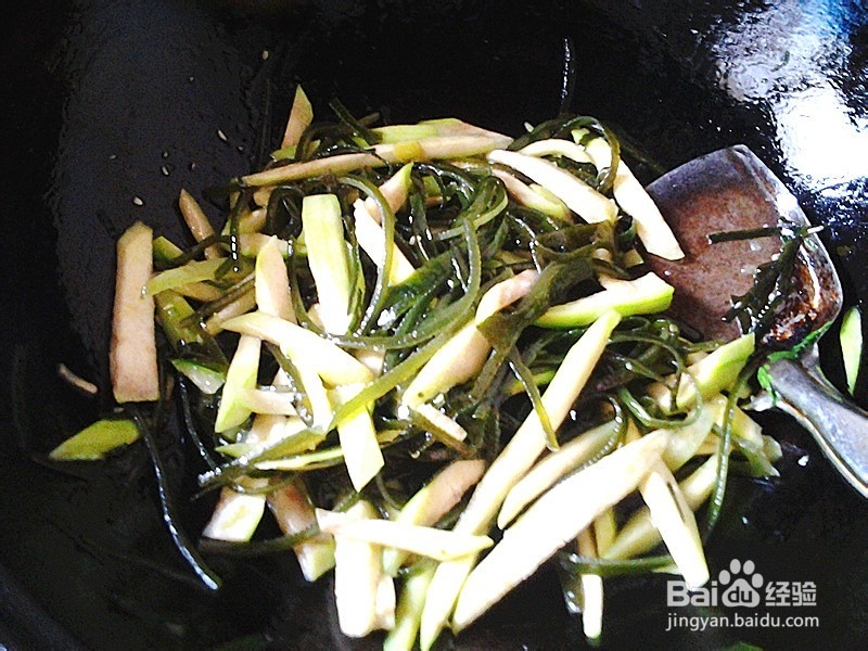 补钙的海带丝炒菜瓜
