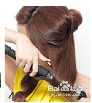 内弯公主卷发发型的做法