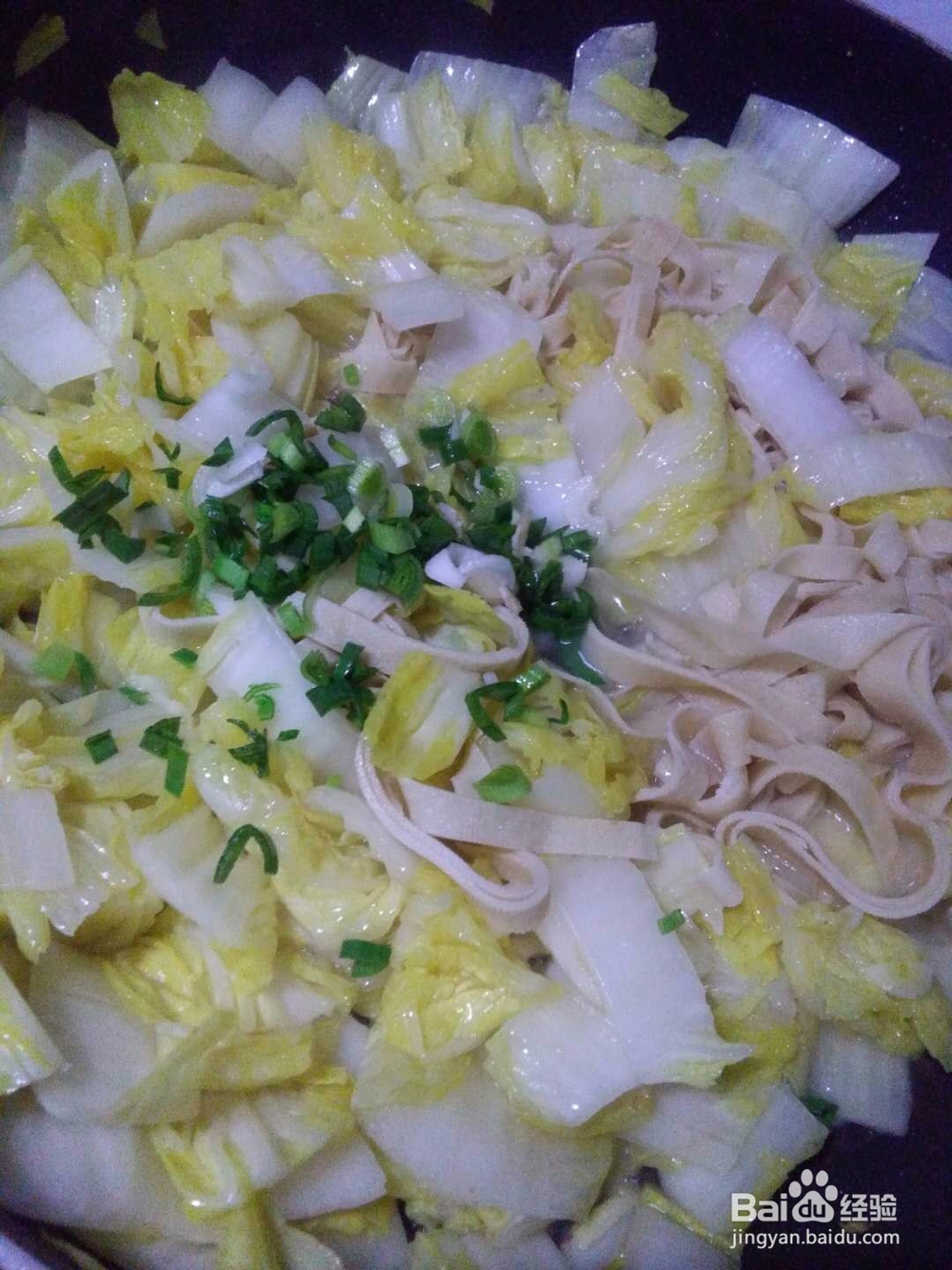 大白菜煮千张的做法