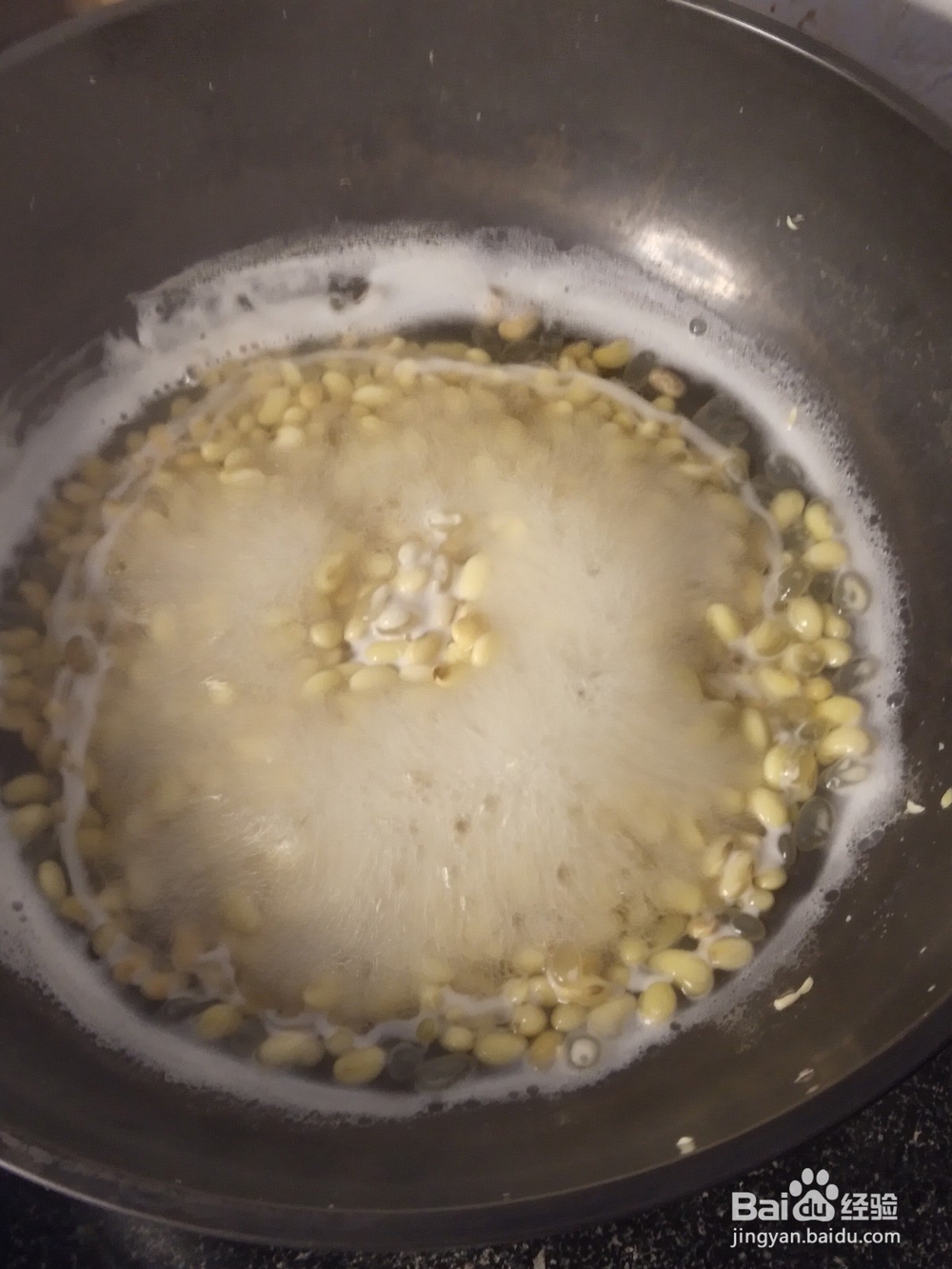 清水无油煮黄豆汤