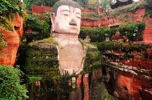 四川乐山大佛外面的三江汇流，是指的哪几个