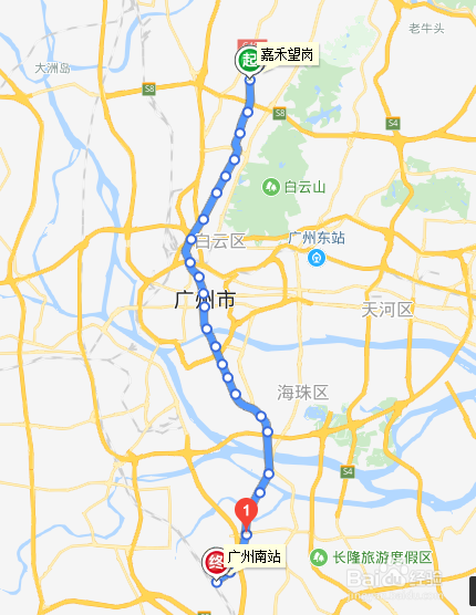 广州地铁2号线运行路线图 运行时间表 首末班车