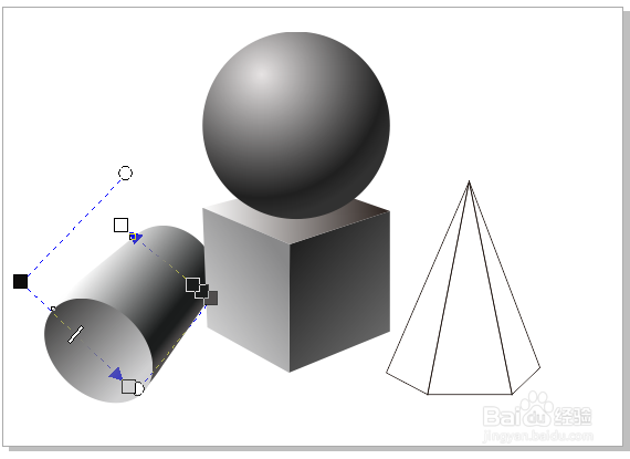 cdr怎么画几何静物素描立体图形