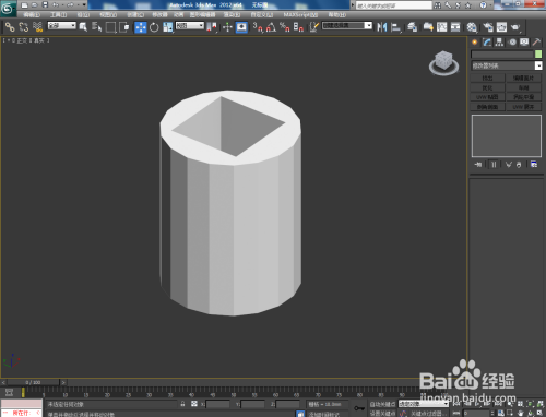 3dmax如何製作鏤空矩形十八邊柱