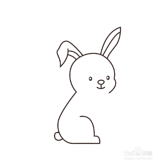 如何画手卡通兔子的简笔画？