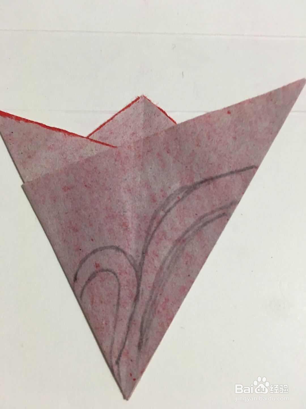 儿童剪纸 怎样用彩纸裁剪一朵三叶心形花