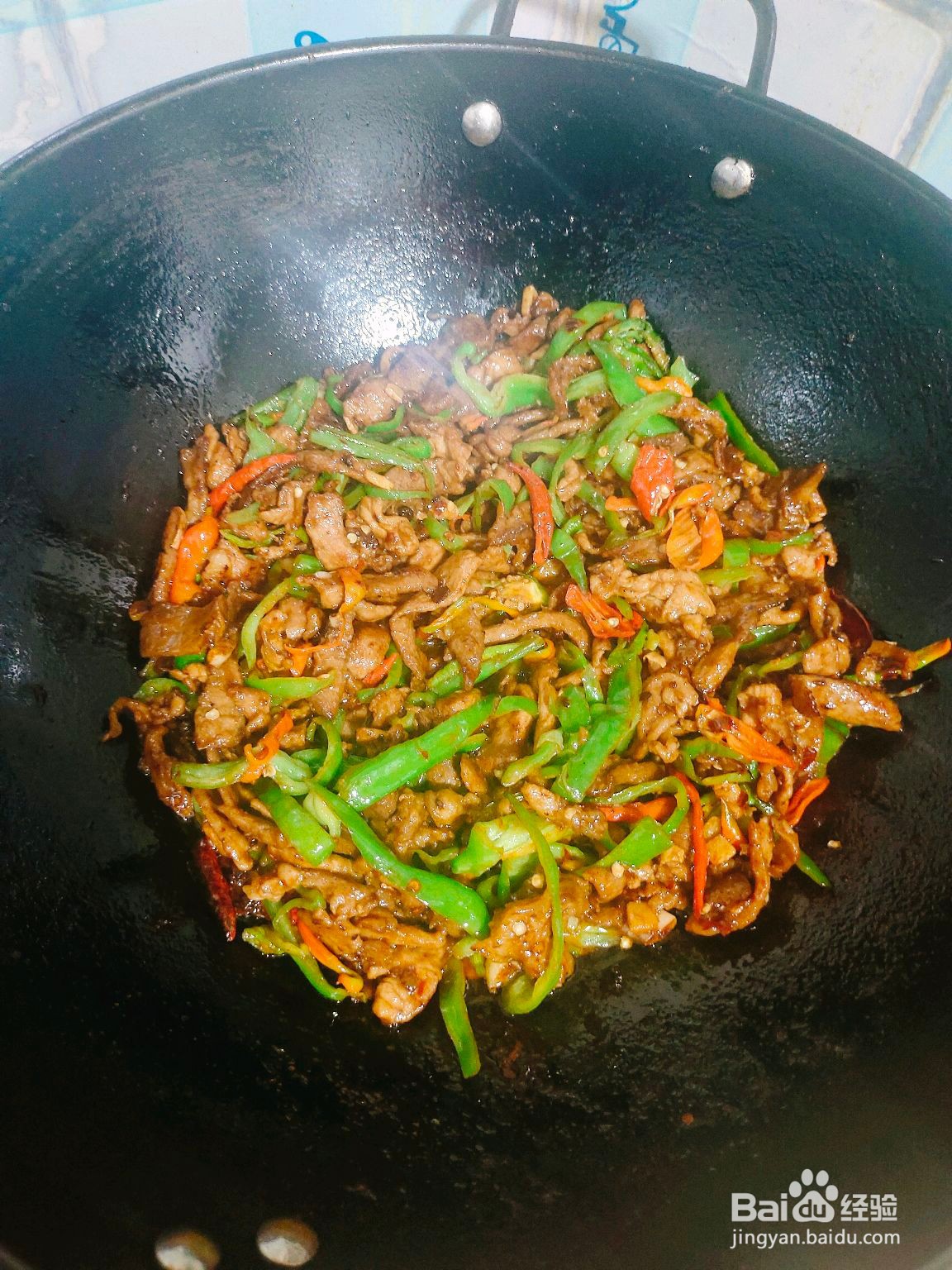 青椒肉丝面的做法