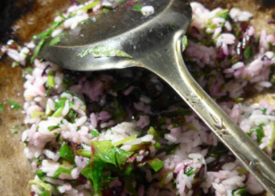 红苋菜炒饭如何制作