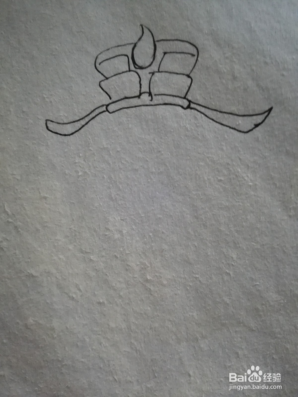 怎么画卡通财神的线描简笔画